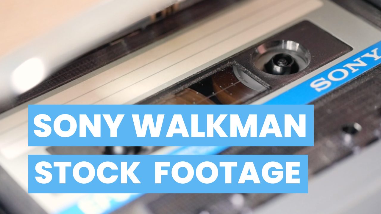 Sony Walkman cassette player rolls a cassette