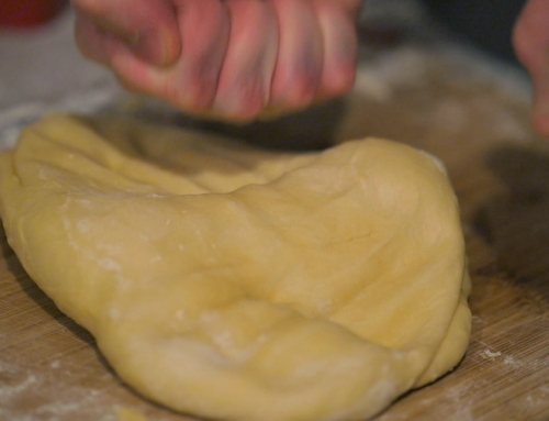 Kneading dough. Free HD video footage