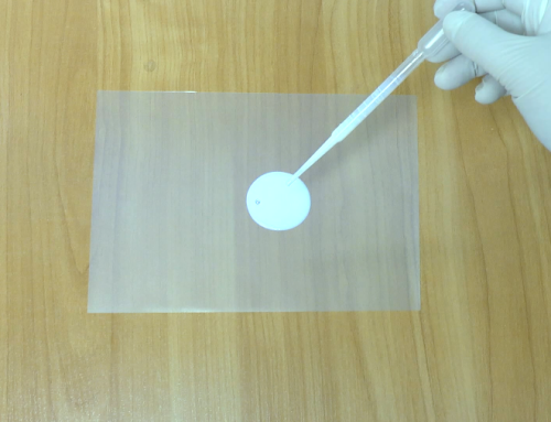 A scientist experimenting with a glue. Free HD video footage