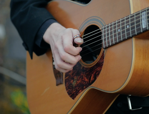 Playing acoustic guitar footage. Free HD video footage